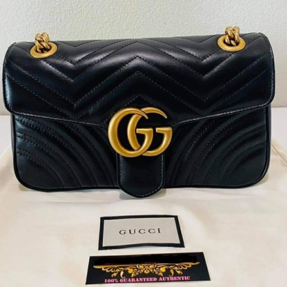 Gucci Small Marmont Black Crossbody Bag Brand New - Picture 2 of 12